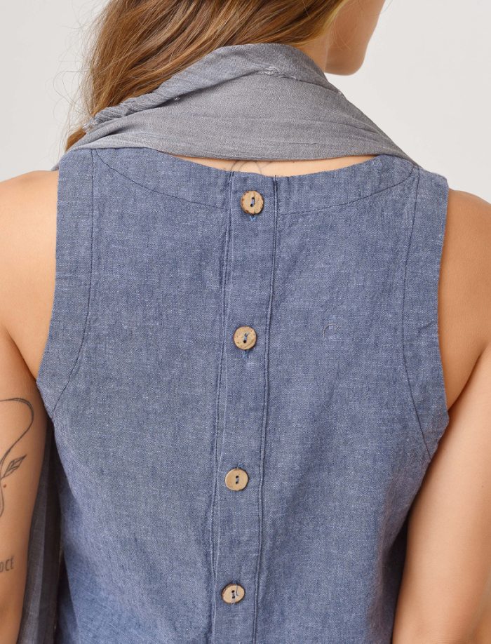 Blusa sauce azul - Imagen 2